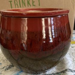 Ceramic Flower Pot With Insert!