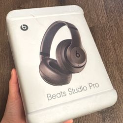 New Sealed  Beats Studio Pro Wireless Bluetooth Over-Ear Headphones - Deep brown color