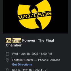 Wu Tang With Run The Jewels (1 Ticket)