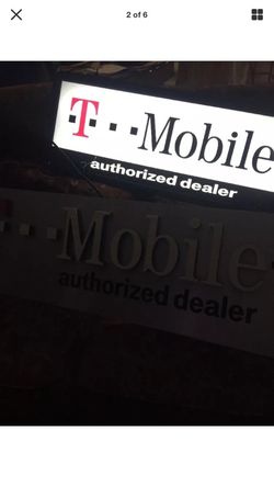 2 T mobile dealer sign
