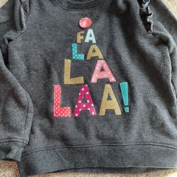 Cute Fleece  Christmas Sweatshirt 5T