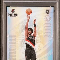 2023 Prizm Deca Scoot Henderson Downtown Bound -Silver Prizm #25 PSA 9 Portland Trailblazers