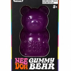 NeeDoh Gummy Bear Sensory Squeeze Toy Purple Ages 3+