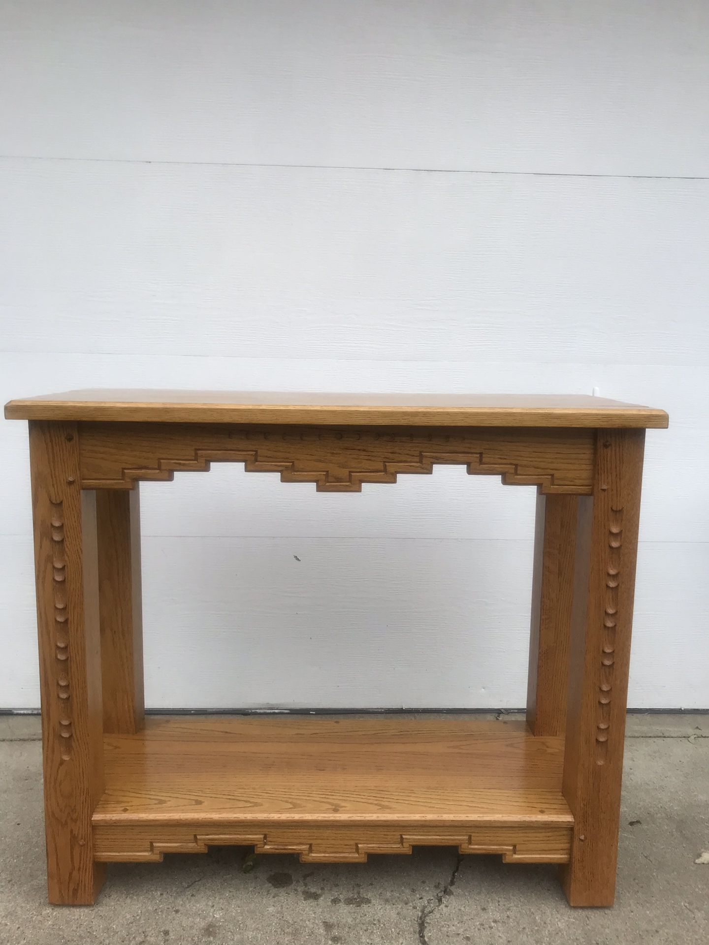 Solid oak console table- kitchen island