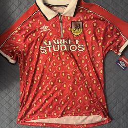 UMBRO X MARKET STUDIOS STRAWBERRY JERSEY SIZE LARGE
