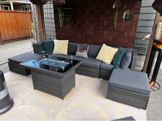 9 piece outdoor patio furniture