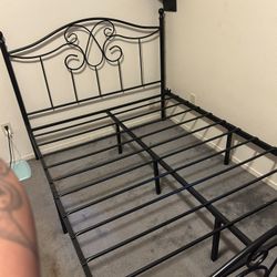 Full size metal bed frame
