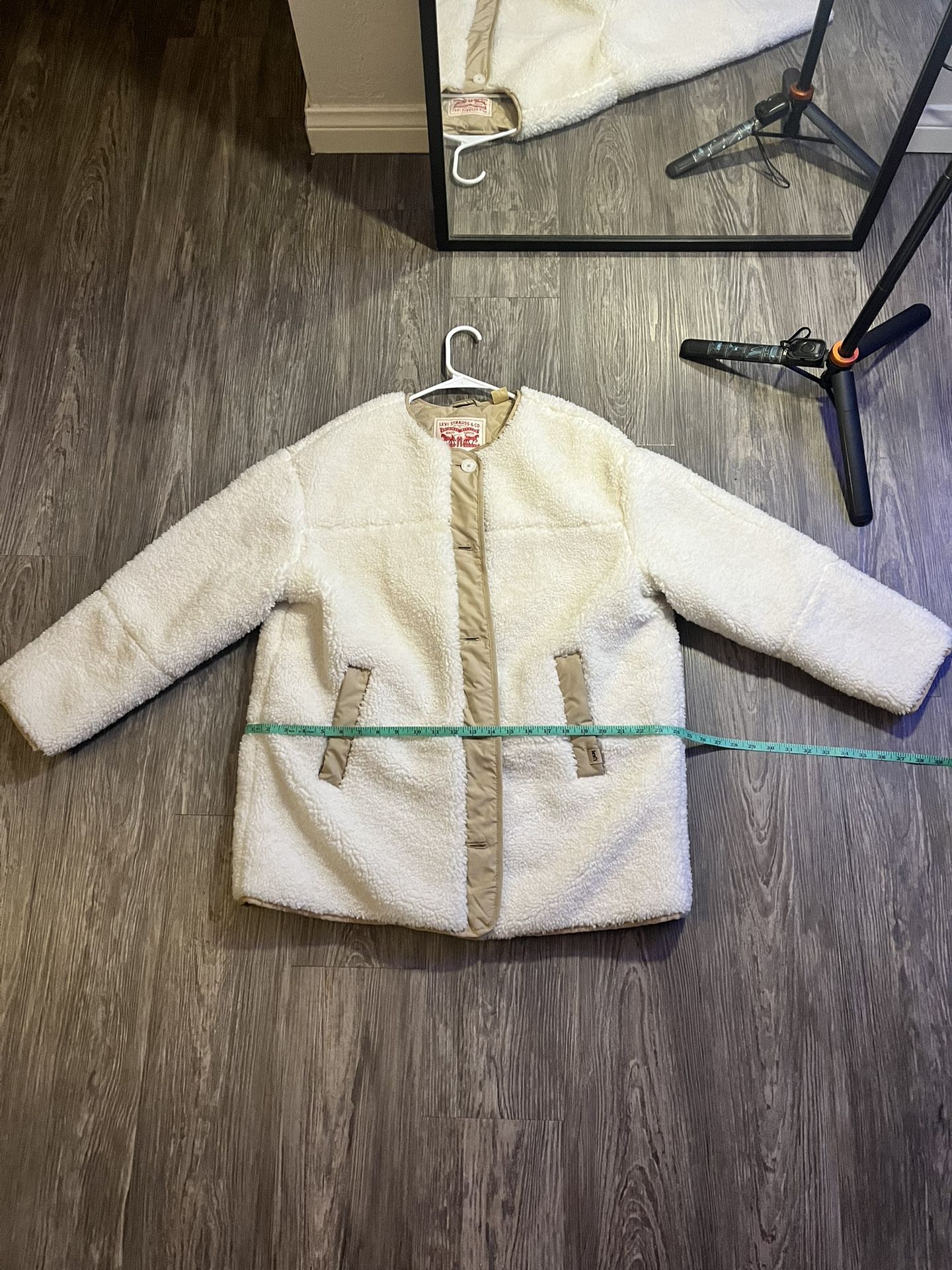 Levi’s Marlowe Sherpa Lined Reversible Jacket Coat Women’s Small