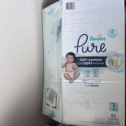 Size 1 Pampers Pure Diapers