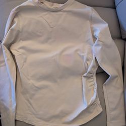 French Laundry Rushing Side Beige Knit Ladies Top Medium 