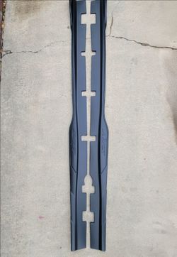 2015-2023 Dodge Charger SRT Side Skirt Extensions 3D Engraved Logo – Satin Black