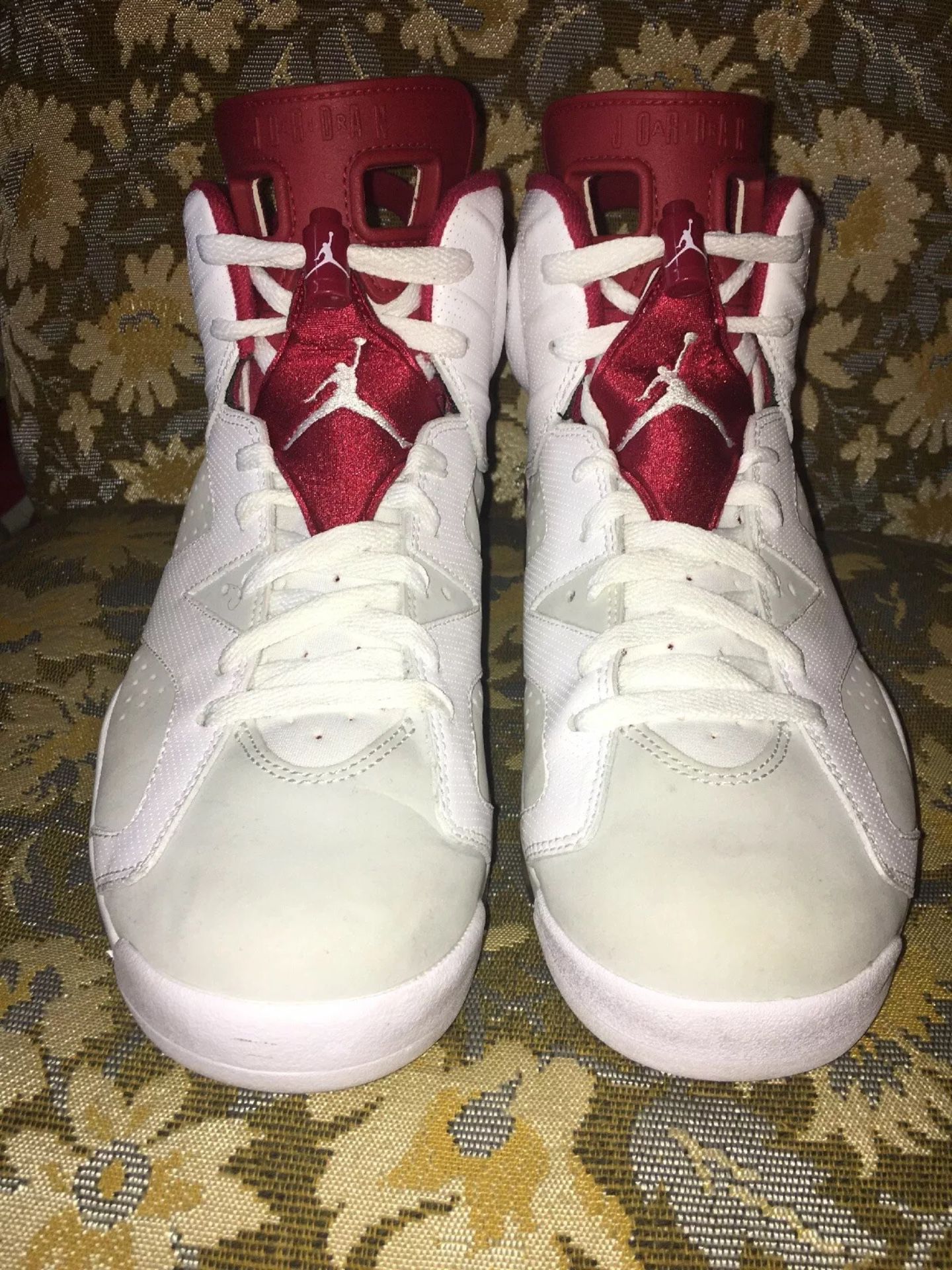 Nike Air Jordan Retro 6 VI Alternate Hare White Red Grey Men’s 10.5