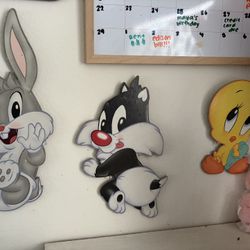 Vintage looney Tune Wall Nursery Decor 