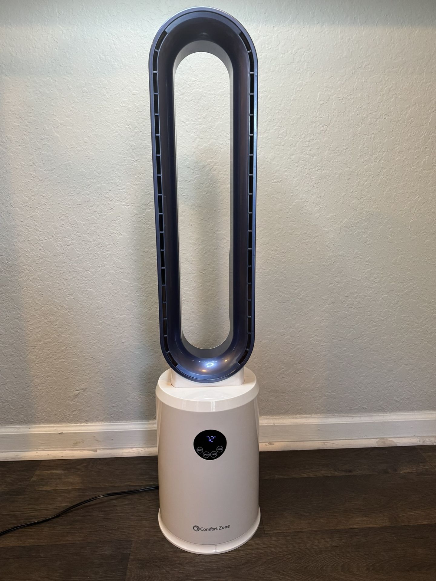 Comfort Zone Bladeless Tower Fan