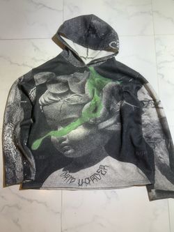 Dro Hardder All-Over Print Graphic Hoodie, Size M