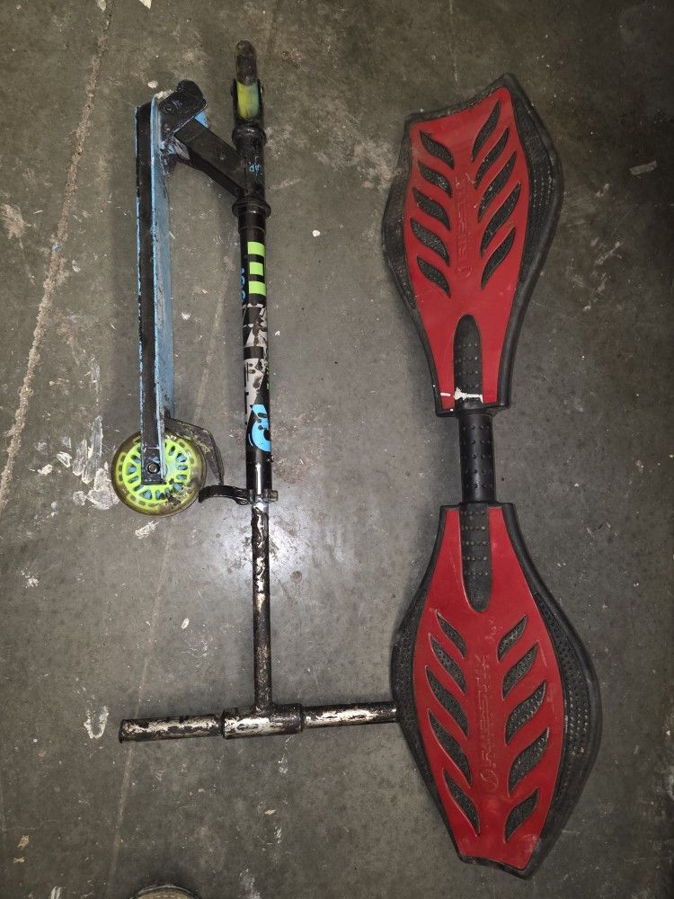 Kids Razor RipStik and light up scooter