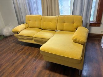 Yellow couch