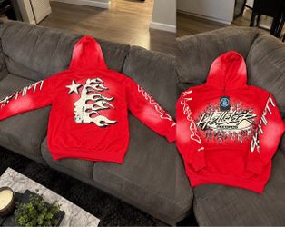 Hellstar Records Red Graphic Hoodie