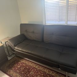 Costco leather futon with USB Port