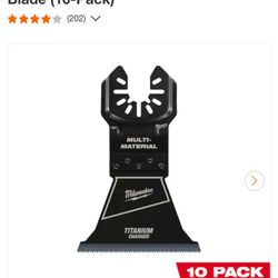 Milwaukee Multi Tool Blades  10 pk Extra wide 