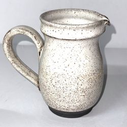 Churchill England style speckled stoneware milk jug or creamer. 