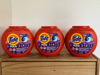 Tide 42 pods cada uno a $10