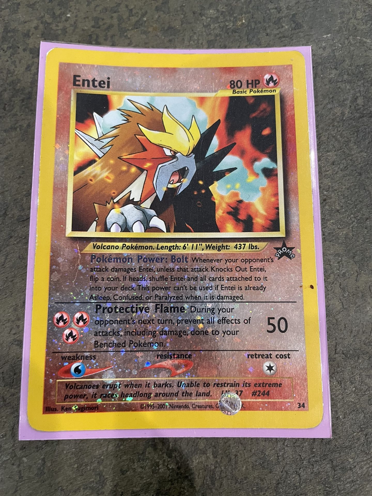 pokemon card entei promo 2 Movie Pokémon Cards This listing is for a Pokemon promo reverse holo card. Pokemon Neo Entei Black Star