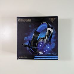 Blue Gaming Headset with Microphone