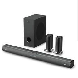 5.1 Theater Gaming Soundbar TV Movie Bluetooth Wireless Subwoofer Chargeable Battery Rear Speakers Remote