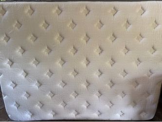 Brand new queen mattress with box spring and metal frame