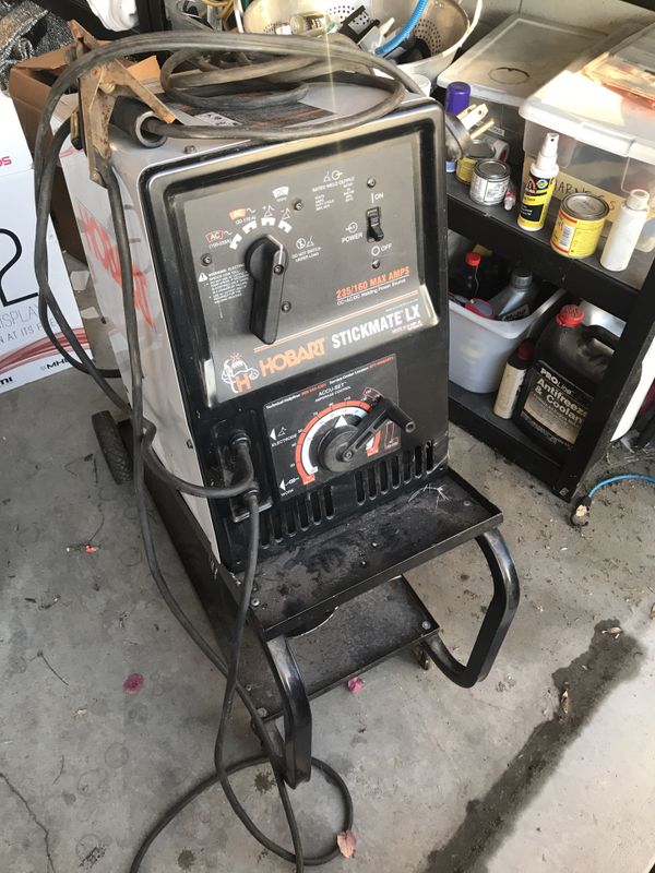 Used Hobart Stickmate LX DC/ AC welder with cart for Sale in Los