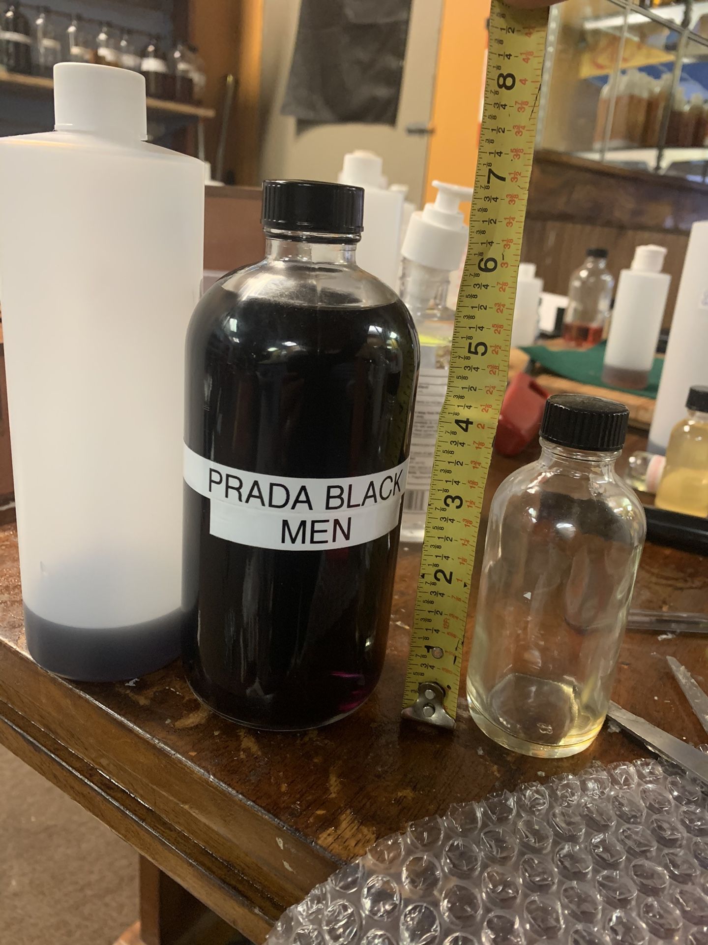 Prada BLACK (m) body oil fragrances 1LB (16oz)
