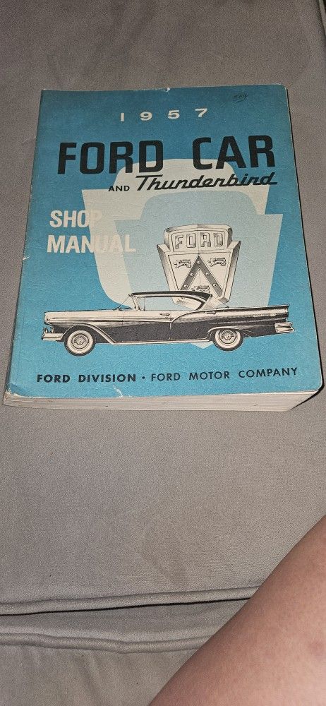VINTAGE OEM 1957 FORD CAR AND THUNDERBIRD SHOP MANUAL