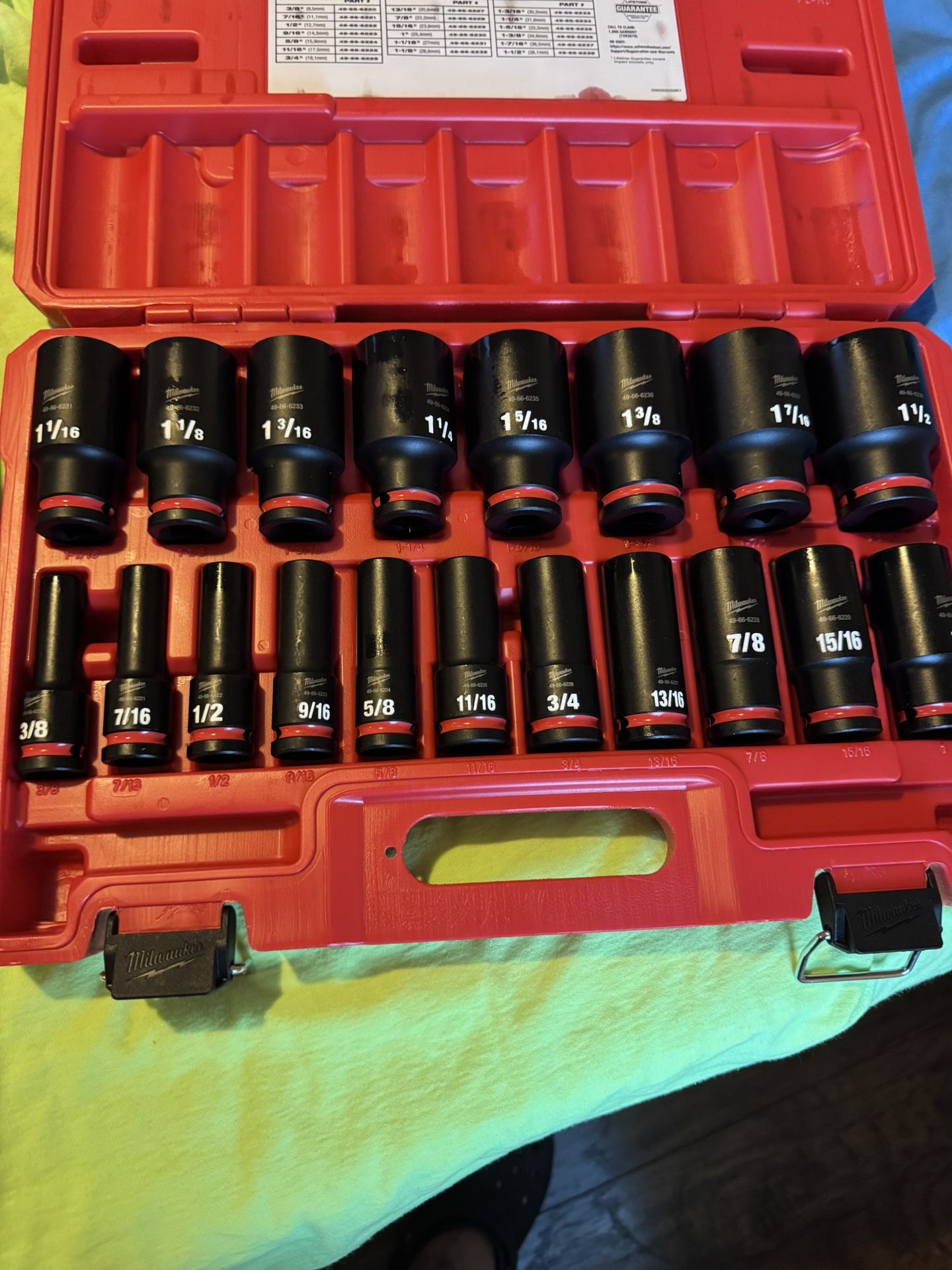 Milwaukee 1/2” Socket Set 