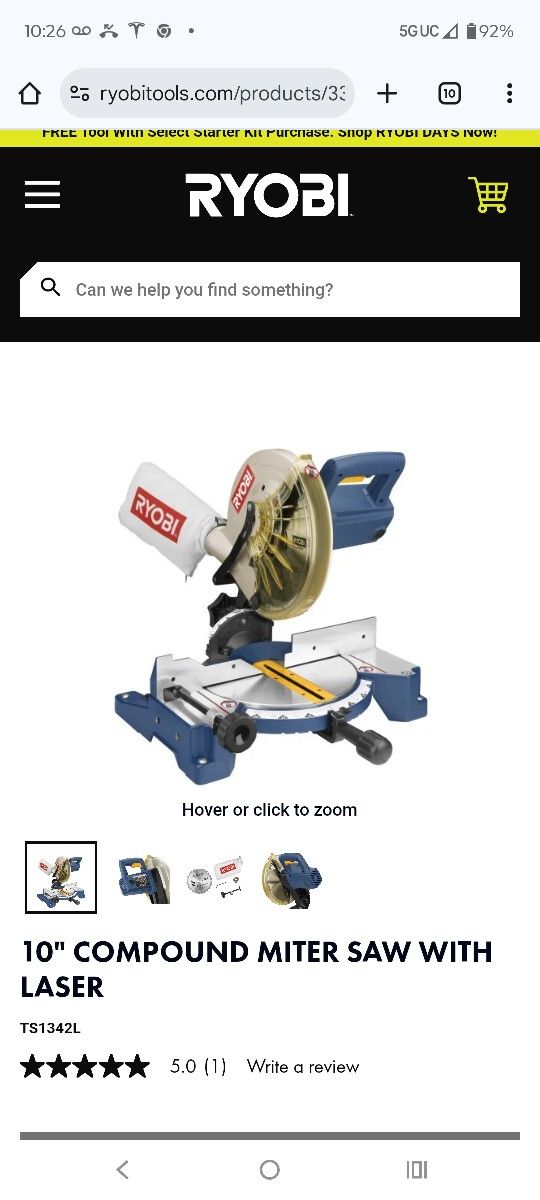 Ryobi TS1342L CIRCULAR SAW