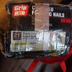 21 Degree 3 1/2 Inch  X .162  Framing Nails 