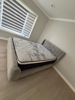 Full size bed with brand new mattress