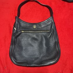 Tory Burch Black Leather Shoulder Bag