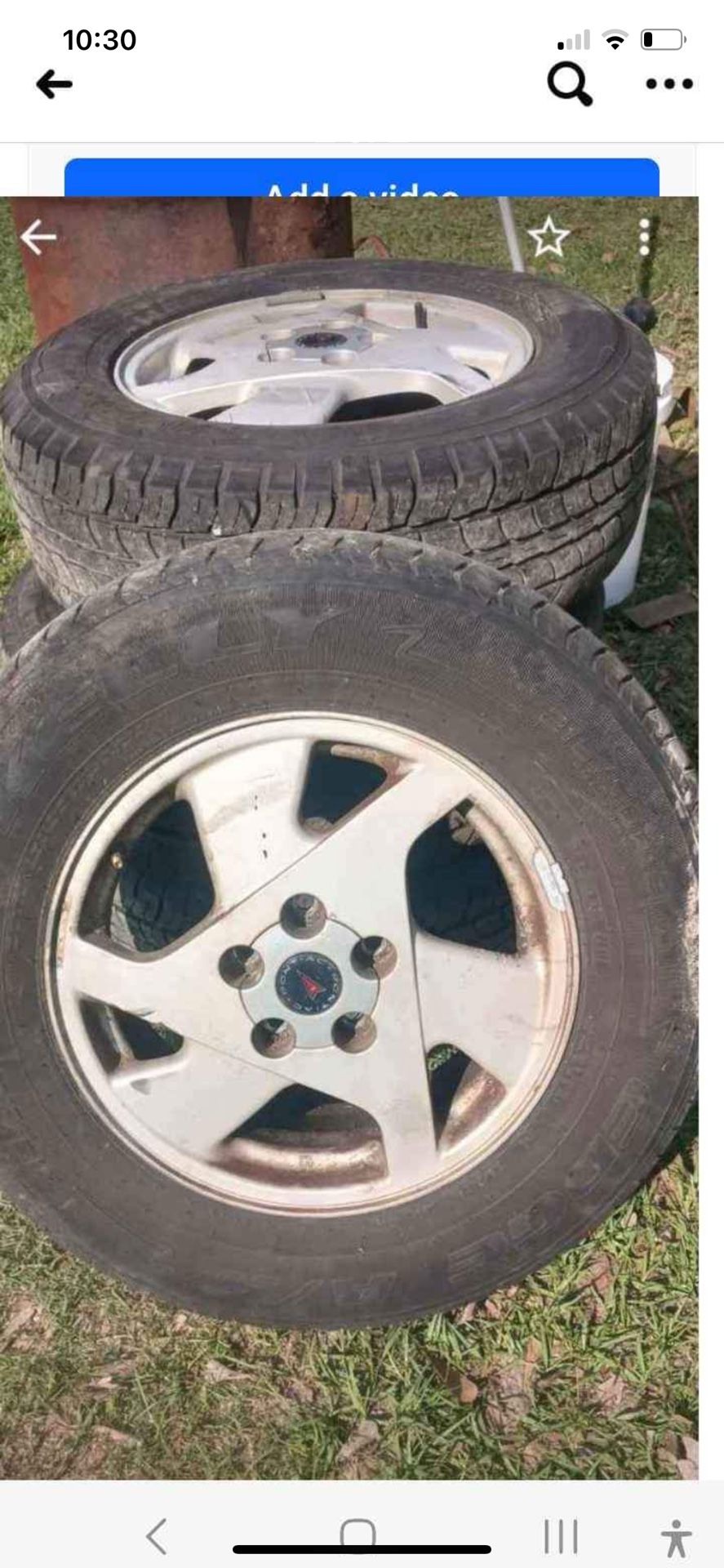 16” Pontiac Aztek Rims with Tires – Set of 4