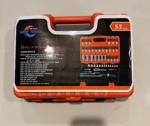 53 piece 1/4” socket & Bit Set