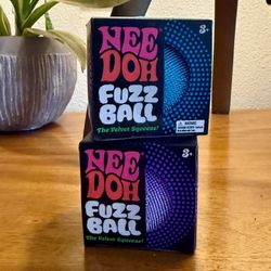 Needoh Fuzz Balls Blue & Purple