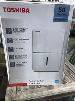 Toshiba Dehumidifier TDDP5013ES2
