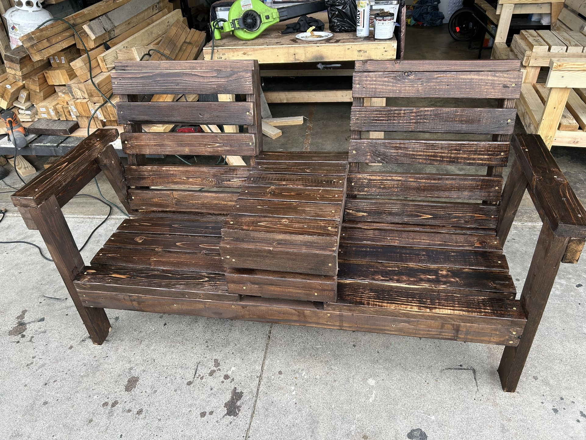 Double Seat Patio Bench