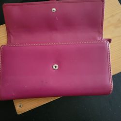Coach Wallet With Check Book Sleeve