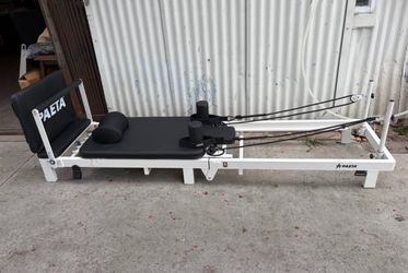 86" Foldable Reformer Pilates Machine for Home Use, with Dual Resistance- Springs and Cords, Pilates Equipment for Home Workouts with Jump Board, Up t
