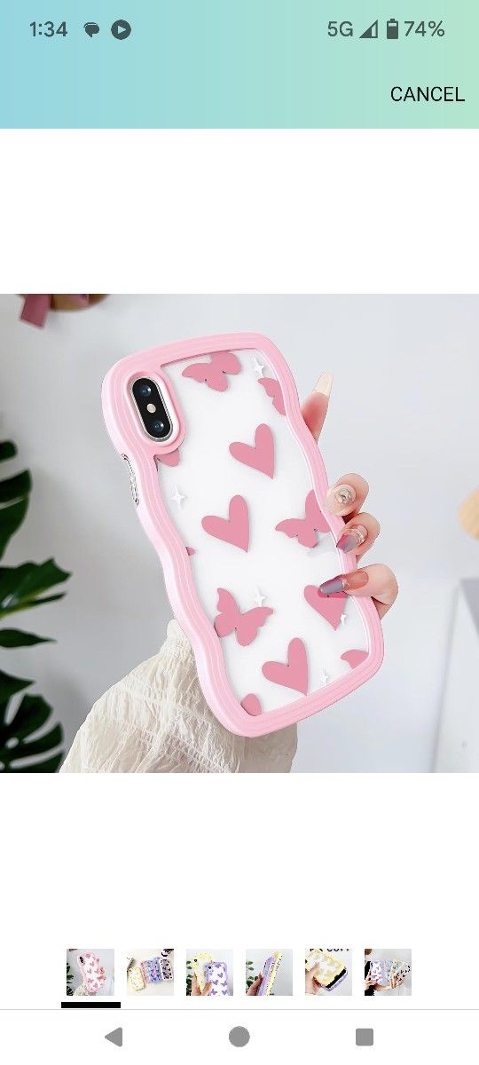 $10 Cases for iPhone 14 Plus Case Wave,Curly Frame Shape & Cute Aesthetic Pattern,Slim Soft TPU Shockproof Cover Case for Women Girls 6.7" 2022