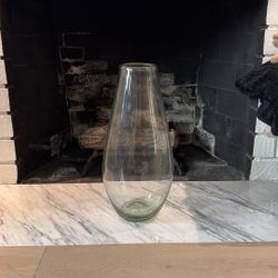 Large Pottery Barn Glass Floor Vase