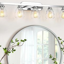 GAOMON 5 LIGHT BATHROOM LIGHT FIXTURES  42"L X 7.2"WX 9.7"H