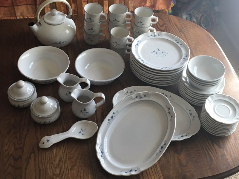 Pfaltzgraff "poetry" pattern dishes lot