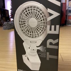 Treva 5 Inch Two Speed Battery Clip On Fan 